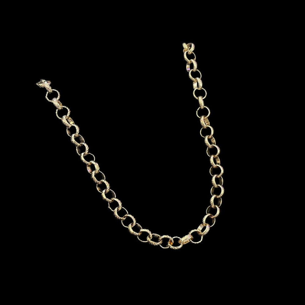 Gold Plated Curb Chain Necklace - 58cm