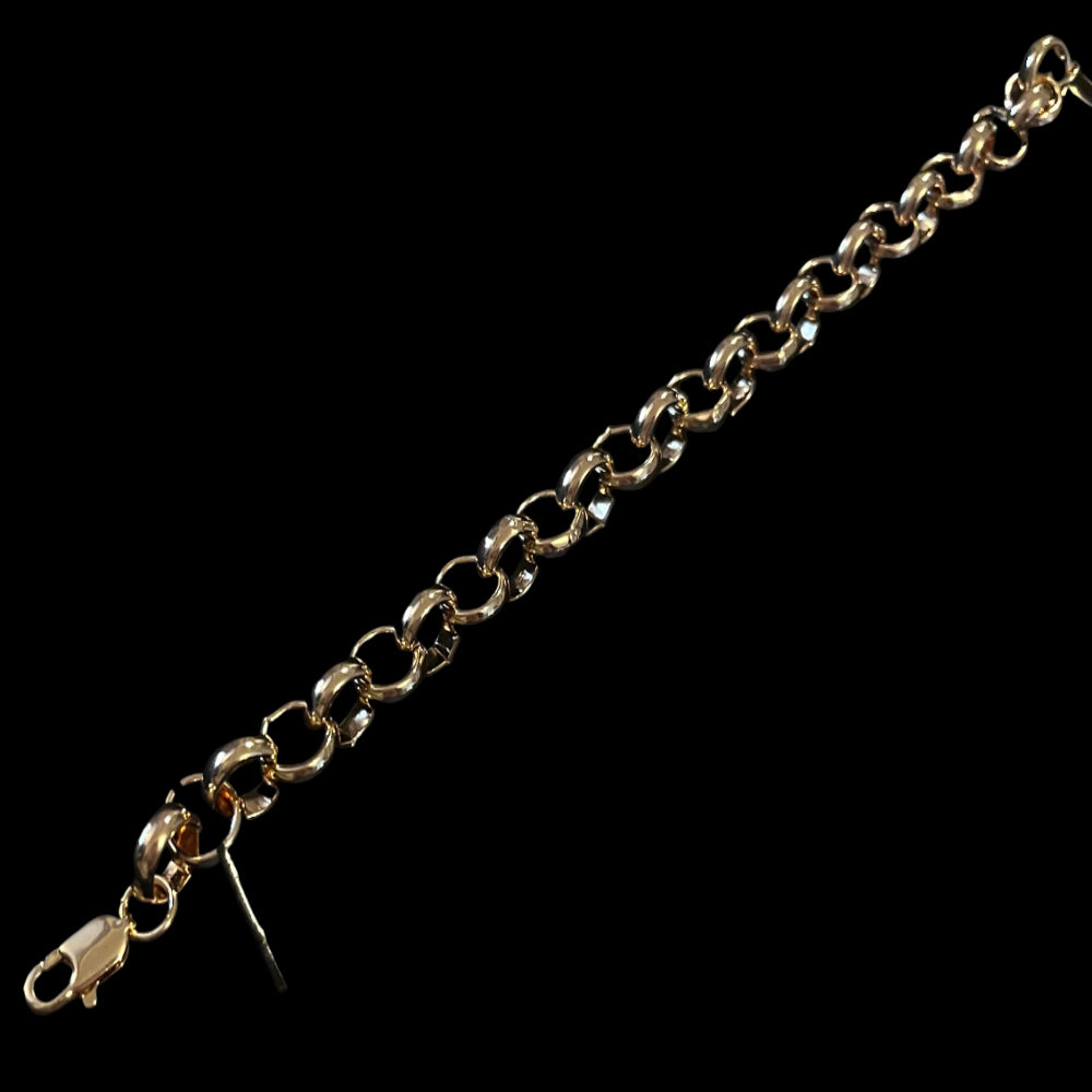 22 Carat Gold Plated Belcher Bracelet