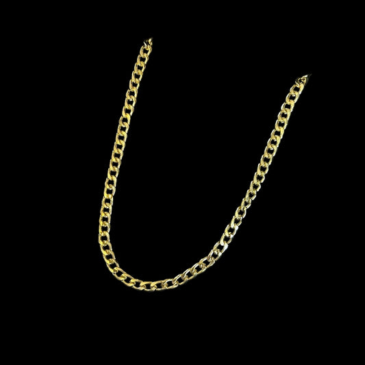 Gold Plated Curb Chain Necklace - 60cm