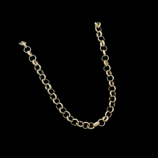 Gold Plated Curb Chain Necklace - 58cm