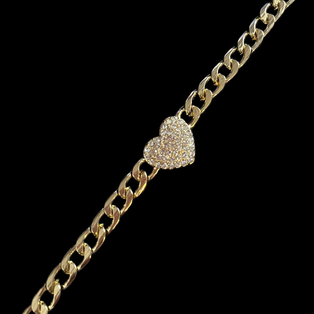 Gold Plated Heart Bracelet