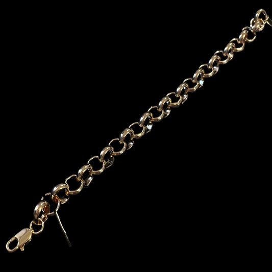 22 Carat Gold Plated Belcher Bracelet