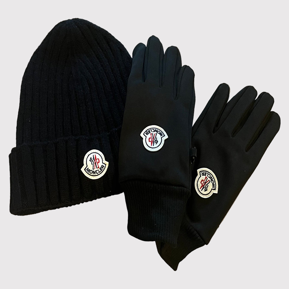 Men's 'M' Hat & Glove Set