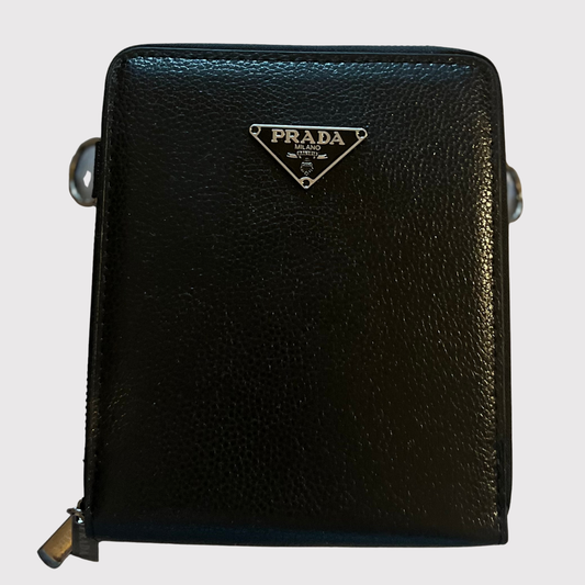 Men's Leather 'P' Man Bag